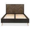 Sienna fumed oak & peppercorn bedstead  - view 2