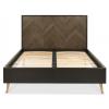 Sienna fumed oak & peppercorn bedstead  - view 2