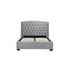 Balmoral Grey velvet fabric bed frame - view 4