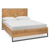 Riva rustic oak panel bed frame  - view 2