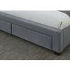 Hope grey velvet fabric bed - view 4