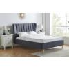 Tasya Dark Grey fabric bed frame - view 2