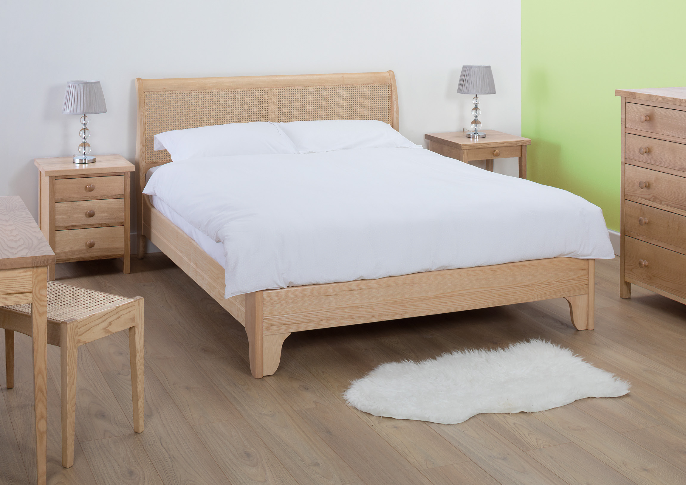 Newquay - Withington Rattan Double 340C/H Cotswold Caners Bed Frame