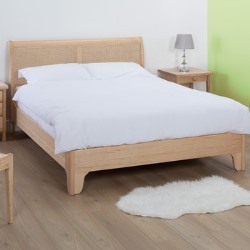 Newquay - Withington Rattan Double 340C/H Bed Frame.