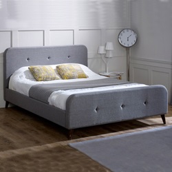 Tucana grey double fabric bed frame by Limelight.
