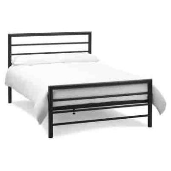 Urban Black Double Bed Frame by Bentley Designs.