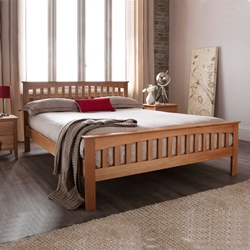 Windsor oak 6ft bed frame by Serene furnishings.