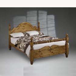 Imperial double 4ft 6 pine bed frame.