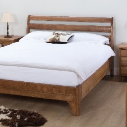 Withington Double Horizontal Slatted LFE 4ft6 Wooden Bed Frame