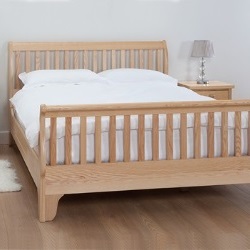 Withington Slatted 4ft6 Bed Frame High Foot End