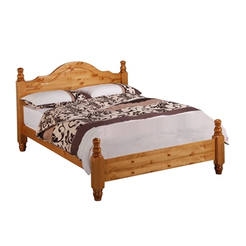 York pine low foot end bedframe